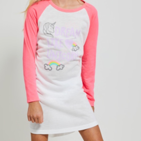 fabkids Other - NWT Fabkids Pink and White Unicorn Pajamas